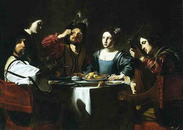 Banquet Scene with a Lute Player, Nicolas Tournier